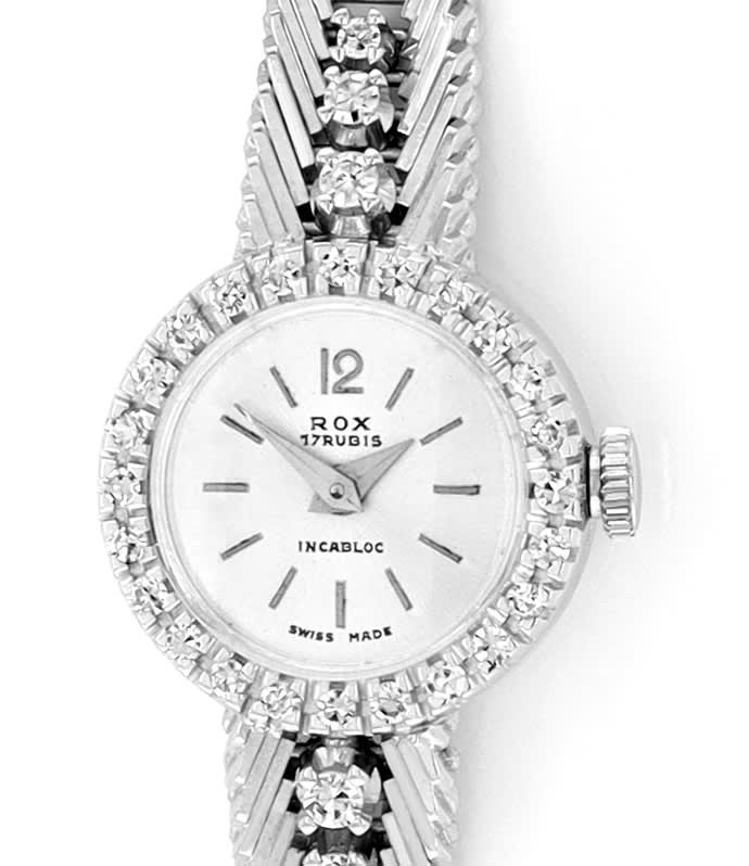 Foto 2 - Damen-Armbanduhr 0,47ct Diamanten in Weißgold, U1547