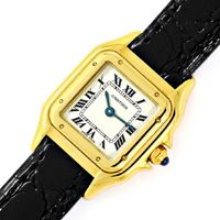 zum Artikel Cartier Panthere Damenuhr Gold Kroko Armband, U2352