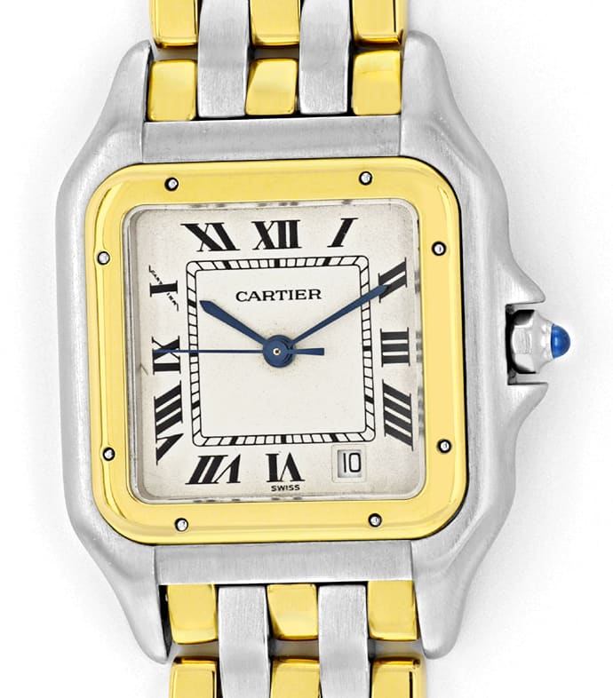 Foto 2 - Cartier Panthere 3-Streifen-Gold Medium Uhr, U2409