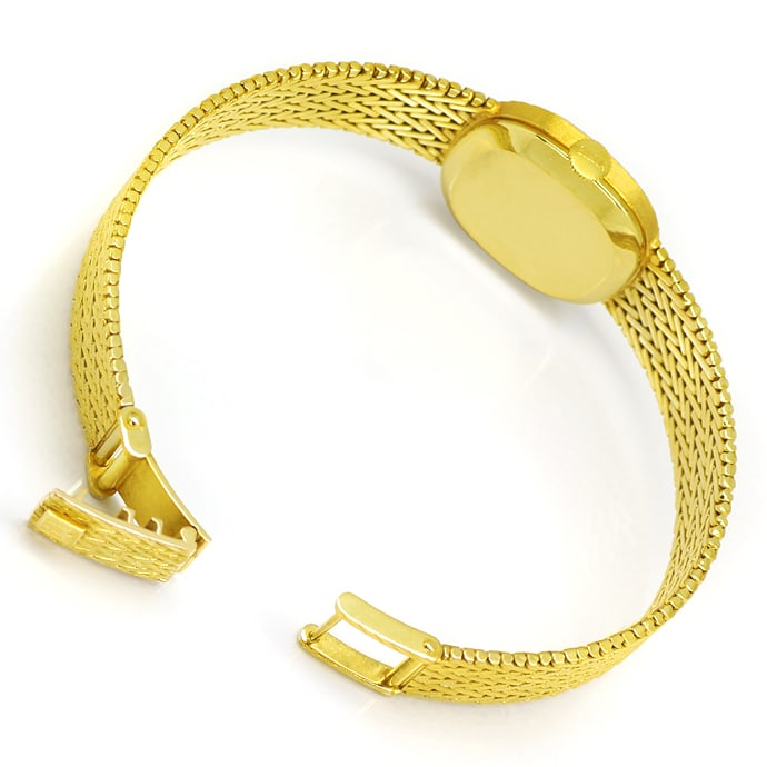 Foto 5 - Bulova Damen-Armbanduhr massives Fischgrätband 14K Gold, U2591