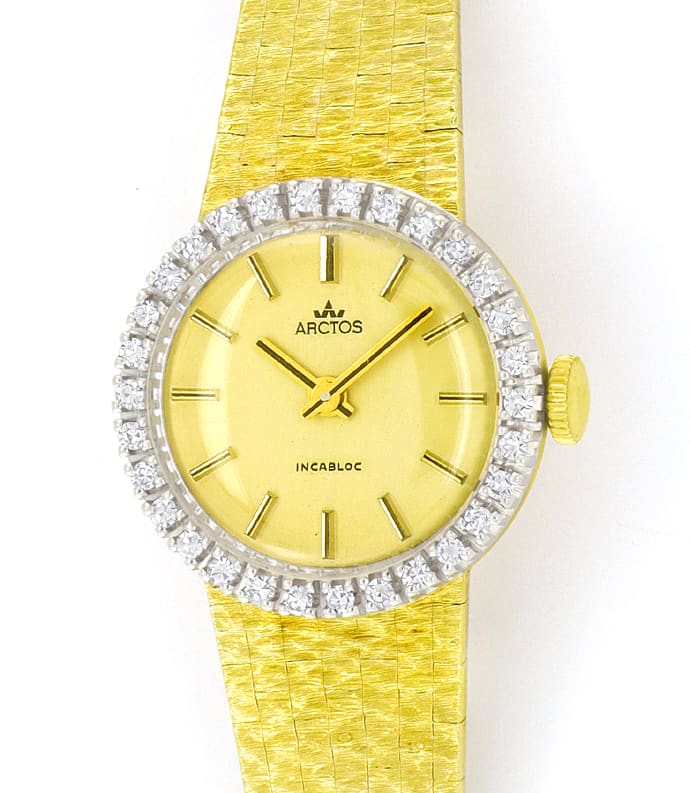Foto 2 - Arctus Damen-Gold-Armbanduhr 0,45ct Diamanten, U2596