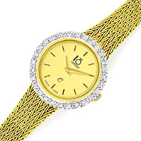 zum Artikel Lönhoff Damen-Gold-Armbanduhr Diamant-Lünette, U2648