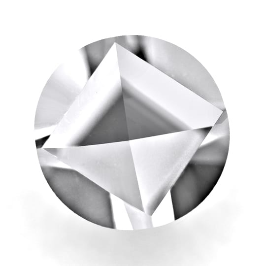 Beispiel eines seltenen Diamant Sonder Schliffes, ähnlich eines 8-Kant-Schliffes