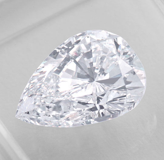 Diamant Tropfen Schliff, Pear Cut Diamond, Birnkern Schliff