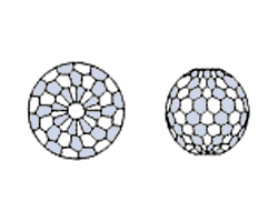 Hexagonal faceted Ball Beads Cut, sechseckig facettierter Kugel Schliff