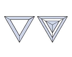Dreiecks Schliff, Triangel Schliff Form des Diamanten - Triangel cut