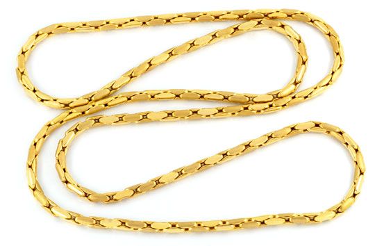 Anker Gold Kette halbmassiv eng hochglanzpoliert spiralförmig mattiert