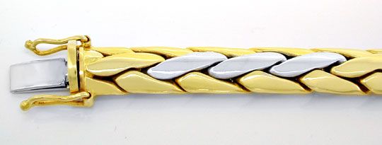 Zopf Kette Armband eng-Bicolor Kette Armband